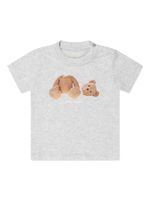 Palm Angels Kids t-shirt en coton à imprimé Bear - Gris