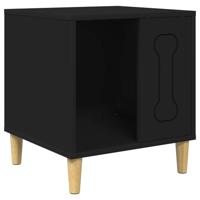 vidaXL Hondenhok, zwart, 44 x 42 x 49 cm, houten materiaal, woonkamer, rechthoekig, minimalistisch design, multifunctionele opslag, duurzame materialen, moderne uitstraling, praktische oplossingen