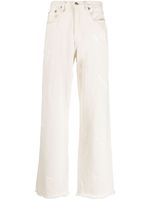 R13 D'Arcy paint-splatter wide-leg jeans - Tons neutres