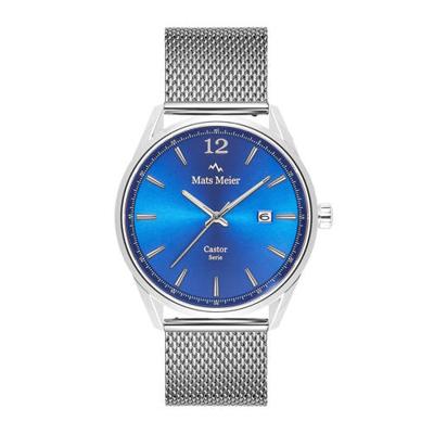Mats Meier horloge MM01007 blauw/zilverkleur