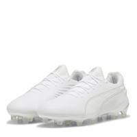 Puma Heren King Ultimate Launch Firm Ground Voetbalschoenen, Wit, 43 EU