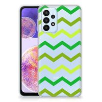 Samsung Galaxy A23 TPU bumper Zigzag Groen - thumbnail