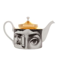 Fornasetti théière "Tema e variazioni" - Blanc