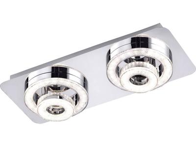 LeuchtenDirekt Tim 14521-17 LED-plafondlamp 12 W Warm-wit Chroom