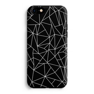 Geometrische lijnen wit: iPhone 8 Tough Case