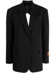 Heron Preston blazer boutonné à découpes - Noir