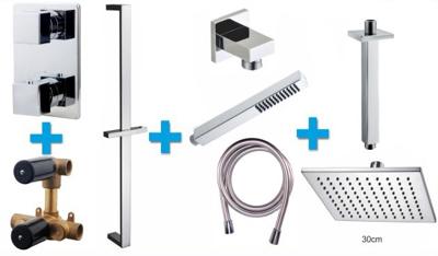 One-pack Inbouwthermostaat vierkant set 114