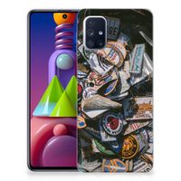 Samsung Galaxy M51 Siliconen Hoesje met foto Badges