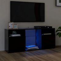 Tv-meubel met LED-verlichting 120x30x50 cm zwart - thumbnail