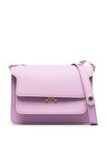 Marni sac porté épaule Trunk en cuir - Violet