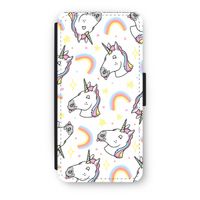 Rainbow Unicorn: iPhone 8 Flip Hoesje