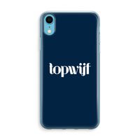 Topwijf Navy: iPhone XR Transparant Hoesje - thumbnail