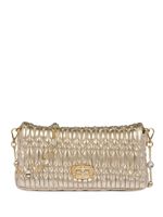 Miu Miu mini sac Miu Crystal Cloqué en cuir Nappa - Or