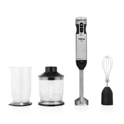 Tristar MX-4829 Staafmixer 1000 W Met maatbeker, Traploze snelheidsinstelling, Turbofunctie RVS, Zwart