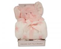 Snuggle Baby babydeken met knuffelolifant sterren 25 cm