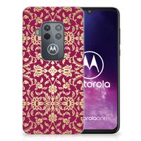 Siliconen Hoesje Motorola One Zoom Barok Pink