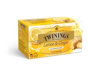 Twinings Citroen & gember (25 Zakjes)