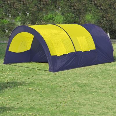 vidaXL Polyester Kampeertent 6-persoons (blauw/geel)