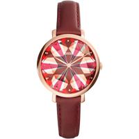 Horlogeband Fossil ES3904 Leder Rood 14mm - thumbnail