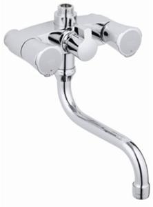 Grohe Costa-L douchekraan met omstelling en uitloop zonder koppelingen 12cm chroom