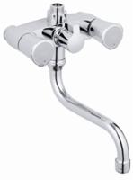 Grohe Costa-L douchekraan met omstelling en uitloop zonder koppelingen 12cm chroom