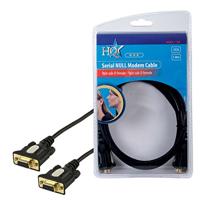 HQ VGA - VGA 1,8 m VGA-kabel, 1,8 m, VGA-kabel, zwart - VGA-kabel (1,8 m, VGA, VGA, 1080p, zwart, goud, vrouwelijke stekker/vrouwelijke connector)
