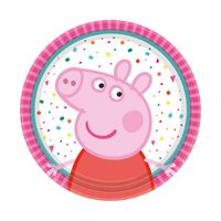 Bordjes Peppa Pig Roze - 8 Stuks