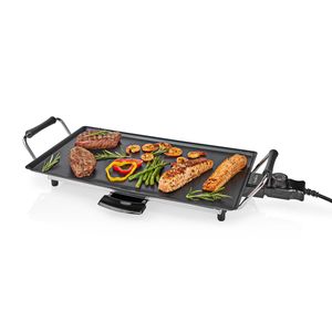 Nedis Teppanyaki Tafelgrill | 47.5 x 26.5 cm | 5 Warmte Standen | 1 stuks - FCTE110EBK50 FCTE110EBK50