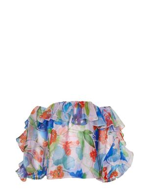 Carolina Herrera Blouse met bloemenprint - Blauw