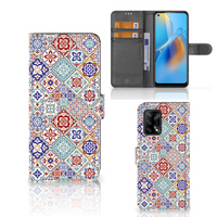 OPPO A74 4G Bookcase Tiles Color - thumbnail