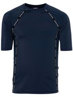 Balmain t-shirt à logo imprimé - Bleu