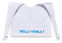 Funnies babymutsje hallo world katoen