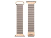 LAUT Novi Luxe Armband voor Apple Watch 38/40/41 mm, kunstleer, beige