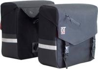 Cycle Tech dubbele fietstas Vega 28 liter polyester zwart