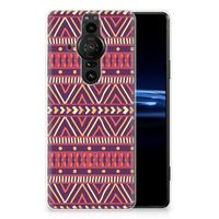 Sony Xperia Pro-I TPU bumper Aztec Paars - thumbnail