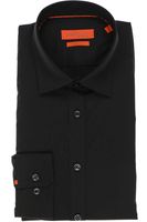 Jupiter Casual Slim Fit Overhemd zwart, Effen - thumbnail