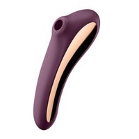 Satisfyer - Dual Kiss Air Pulse Vibrator - Wine Red - thumbnail