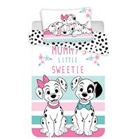 Dekbedovertrek voor baby's, Disney 101 Dalmatiërs, 100% katoen, beddengoed 100 x 135 cm, kussensloop 40 x 60 cm