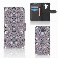 Huawei Mate 10 Pro Bookcase Flower Tiles