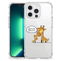 iPhone 13 Pro Max Stevig Bumper Hoesje Giraffe - thumbnail