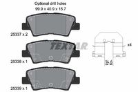 Remblokkenset, schijfrem TEXTAR, u.a. fÃ¼r Hyundai, KIA, Ssangyong