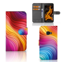 Book Case voor Samsung Galaxy Xcover 4 | Xcover 4s Regenboog