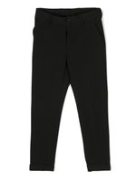 Versace Kids pantalon droit à logo imprimé - Noir