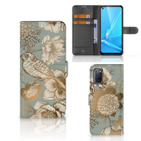 Hoesje voor OPPO A72 | OPPO A52 Vintage Bird Flowers