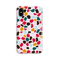 Colored Giraffe: iPhone X Volledig Geprint Hoesje