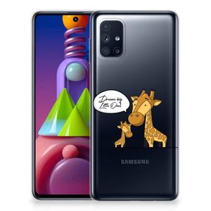 Samsung Galaxy M51 Telefoonhoesje met Naam Giraffe