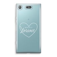 Forever heart pastel: Sony Xperia XZ1 Compact Transparant Hoesje - thumbnail