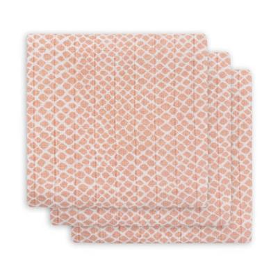 Jollein hydrofiel multidoek small 70x70cm - set van 3 Snake pale pink