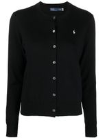 Polo Ralph Lauren cardigan à logo brodé - Noir