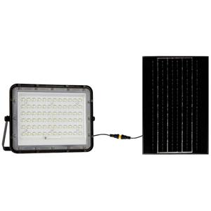 V-TAC VT-120W 7826 LED-schijnwerper, Zonne-energiemodule 15 W Neutraalwit Zwart